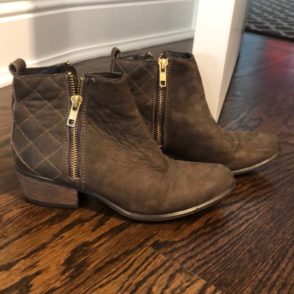 Brown booties